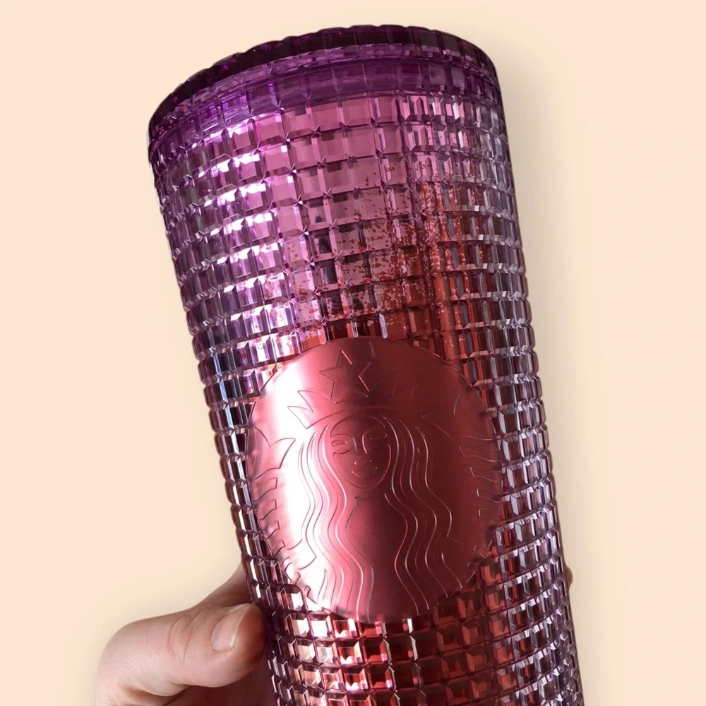 Starbucks 24oz Venti Tumbler Bundle (2) Summer Purple Kaleidoscope & White Pearl
